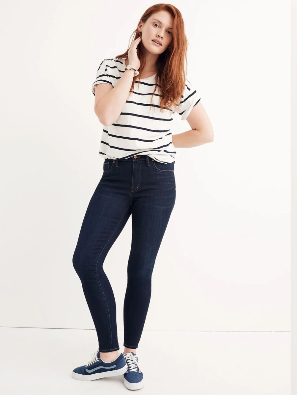 ❤️ MADEWELL TALLER 9" MID-RISE SKINNY JEANS IN LARKSPUR WASH: TENCEL™ DENIM, 6T